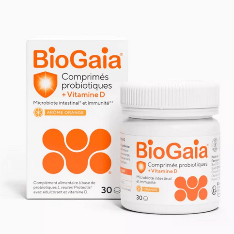 BioGaia probiotic + vitamin D 30 tablets - Maple Wellness Supplements