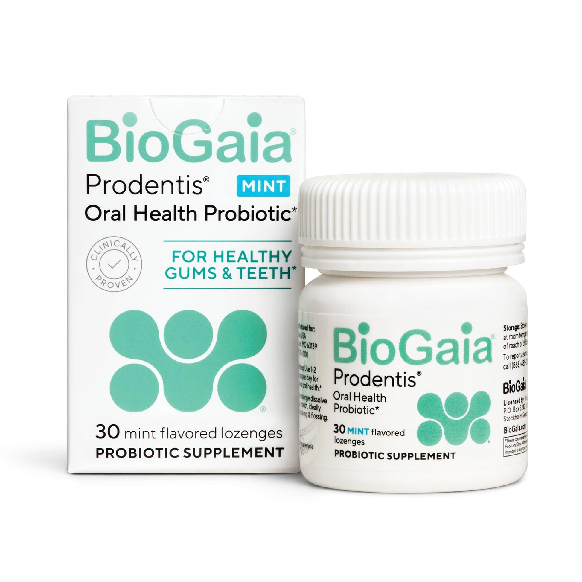 BioGaia Prodentis | Oral Probiotics | Promotes Healthy Gums & Teeth | Defends Against Bad Breath & Dental Problems | Improves Oral Health - Maple Wellness Supplements
