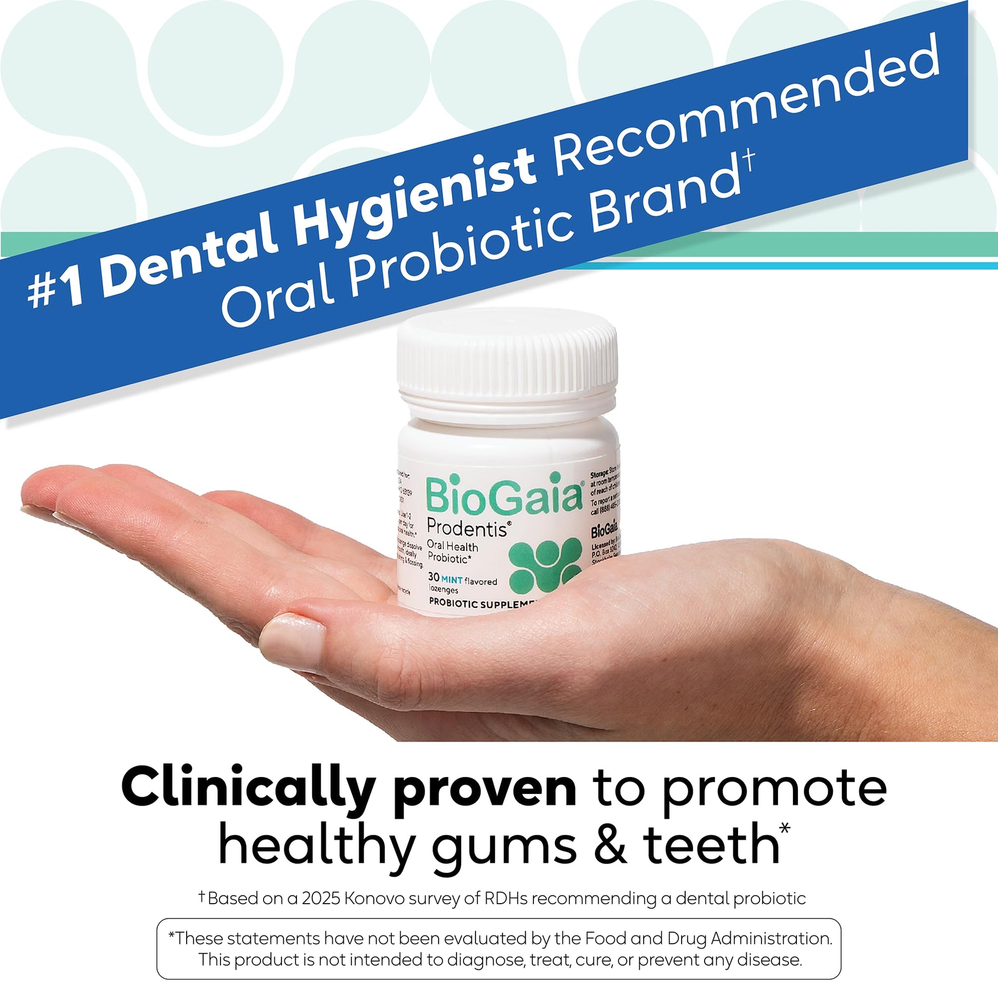 BioGaia Prodentis | Oral Probiotics | Promotes Healthy Gums & Teeth | Defends Against Bad Breath & Dental Problems | Improves Oral Health - Maple Wellness Supplements