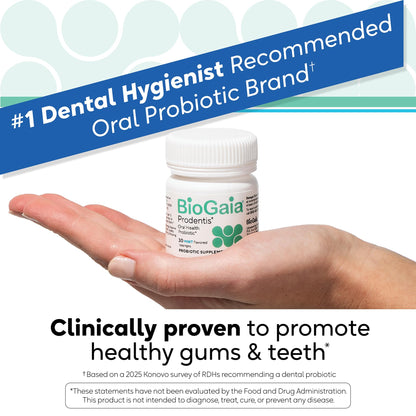 BioGaia Prodentis | Oral Probiotics | Promotes Healthy Gums & Teeth | Defends Against Bad Breath & Dental Problems | Improves Oral Health - Maple Wellness Supplements