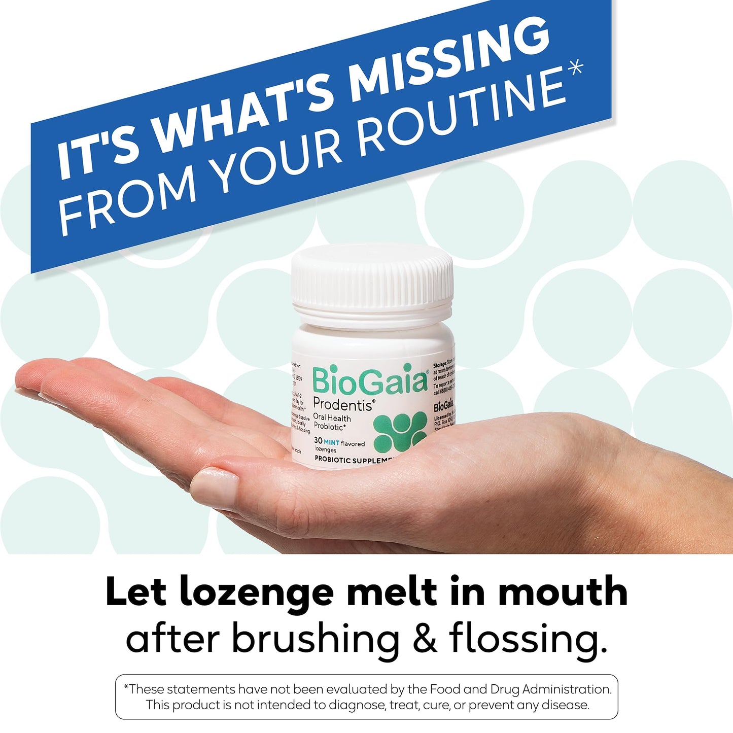 BioGaia Prodentis | Oral Probiotics | Promotes Healthy Gums & Teeth | Defends Against Bad Breath & Dental Problems | Improves Oral Health - Maple Wellness Supplements