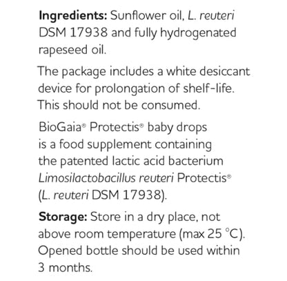 BioGaia Protectis Probiotic Drops 5ml Suitable For NewBorn Babies To Balance Baby's Gut - Maple Wellness Supplements
