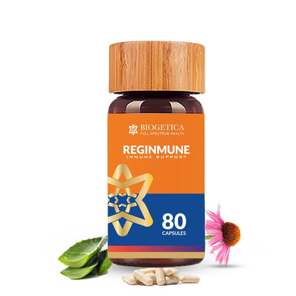 Biogetica Reginmune - Natural Immune Support Care Daily Boost Immune System Booster - 80 Capsules - Maple Wellness Supplements