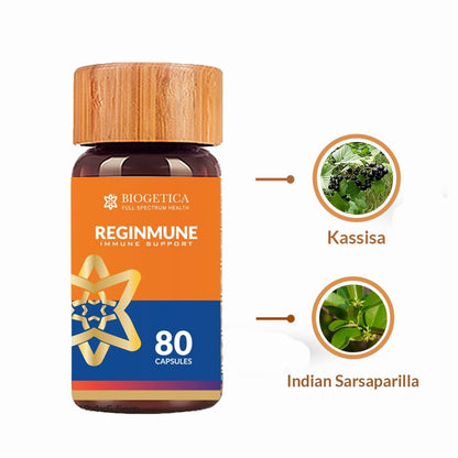 Biogetica Reginmune - Natural Immune Support Care Daily Boost Immune System Booster - 80 Capsules - Maple Wellness Supplements