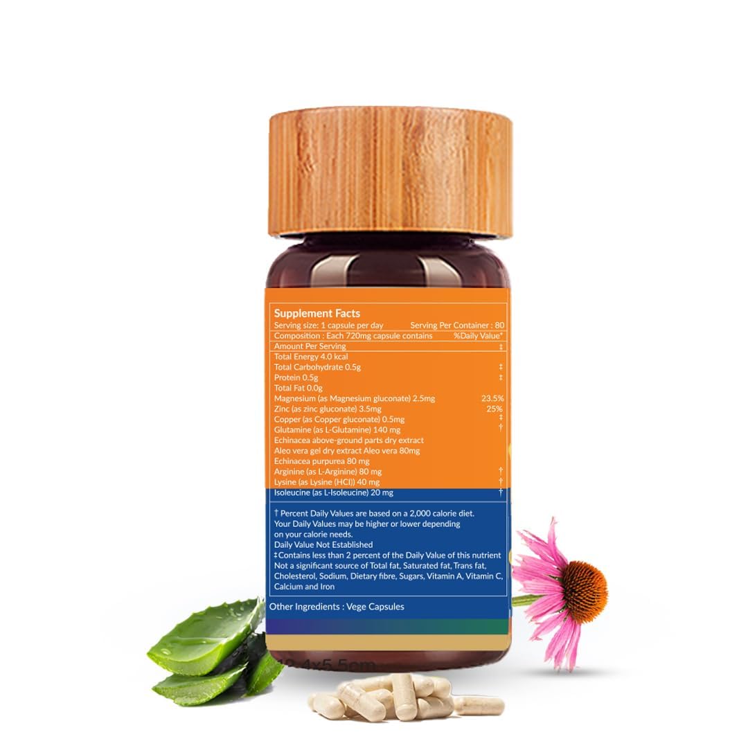 Biogetica Reginmune - Natural Immune Support Care Daily Boost Immune System Booster - 80 Capsules - Maple Wellness Supplements