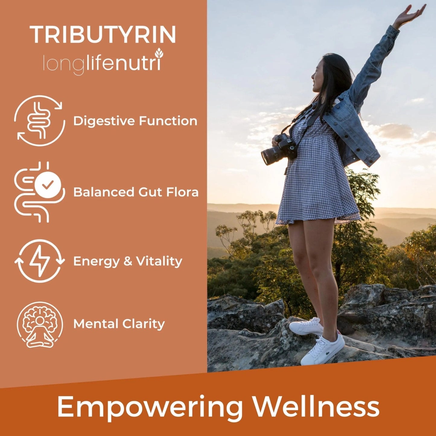 BioGutyrin – Tributyrin 500mg, Postbiotic Supplement for Gut Function & Nutrient Absorption, 120 Vegetarian Capsules, Butyric Acid for Butyrate Production, 4-Month Supply, GMP Certified, Made in USA - Maple Wellness Supplements