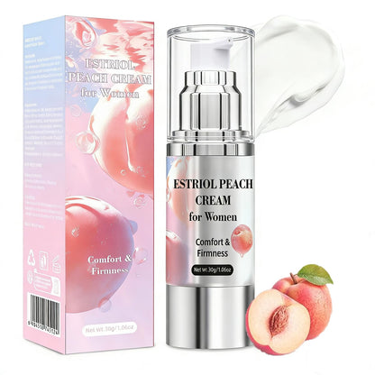Bioidentical Estriol Cream for Women, Intimate Moisturizing Cream for Vaginal Dryness & Discomfort, Menopause Support (Peach Flavor) - Maple Wellness Supplements
