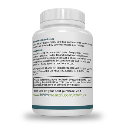 Biolor High Absorption Propionyl-L-Carnitine (PLCAR) No Artificial Fillers - Effective Propionyl L Carnitine HCL Supplement to Support Blood Circulation - 120 Capsules - Maple Wellness Supplements