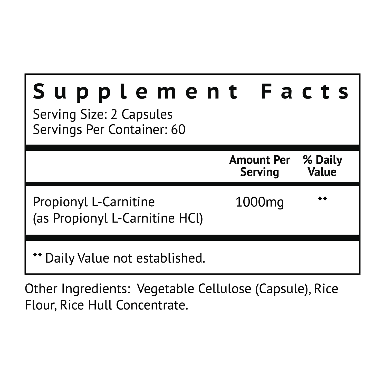 Biolor High Absorption Propionyl-L-Carnitine (PLCAR) No Artificial Fillers - Effective Propionyl L Carnitine HCL Supplement to Support Blood Circulation - 120 Capsules - Maple Wellness Supplements