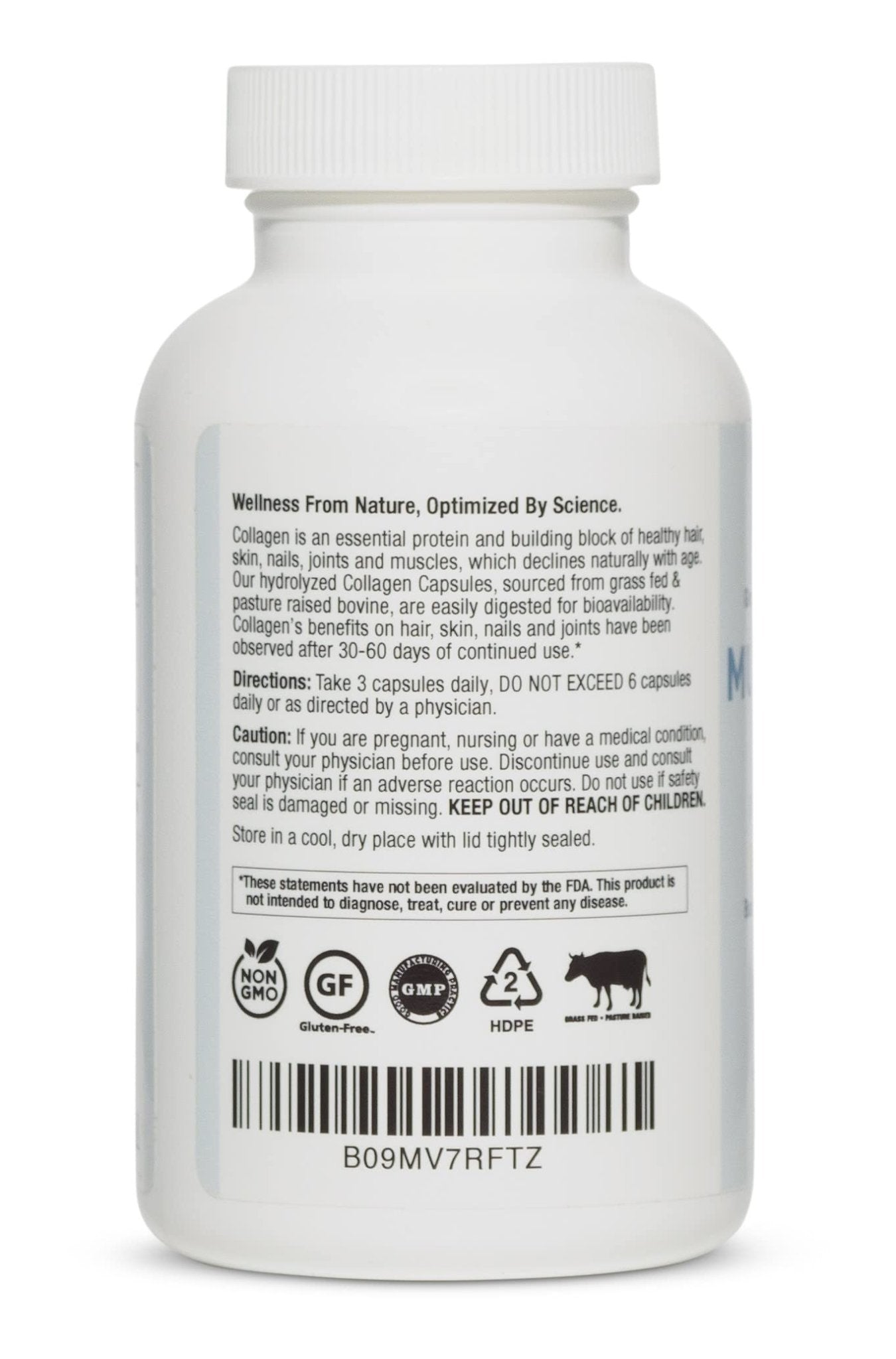 BioOptimal Multi-Collagen Supplement Capsules, Types I, II, III, V, & X Collagen, 90 Capsules - Maple Wellness Supplements