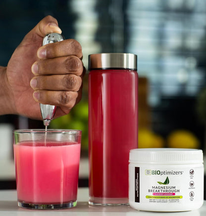 BIOptimizers Magnesium Breakthrough Drink - 8 Forms of Magnesium, Electrolytes, Sleep Health, Stress, Muscle Recovery, Heart Support | Glycinate, - Maple Wellness Supplements