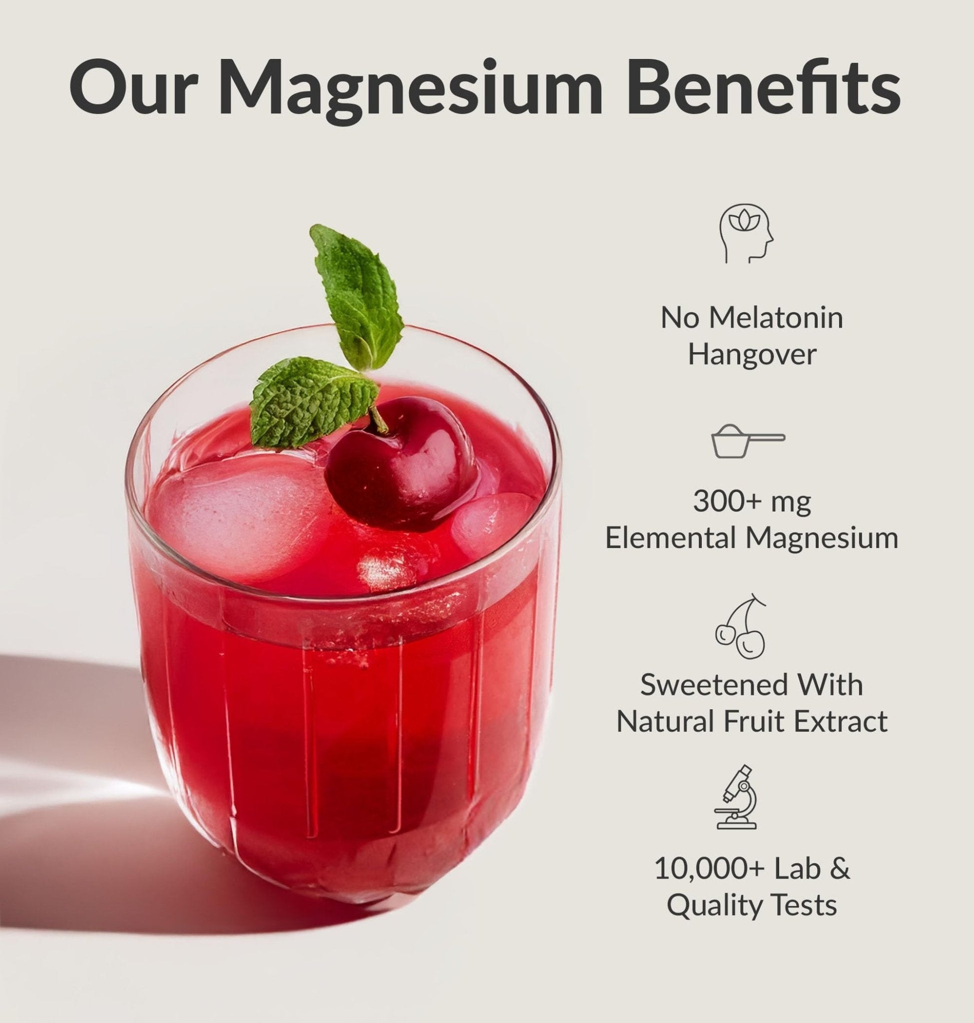 BIOptimizers Magnesium Breakthrough Drink - 8 Forms of Magnesium, Electrolytes, Sleep Health, Stress, Muscle Recovery, Heart Support | Glycinate, Citrate, Malate- Tart Cherry - Maple Wellness Supplements