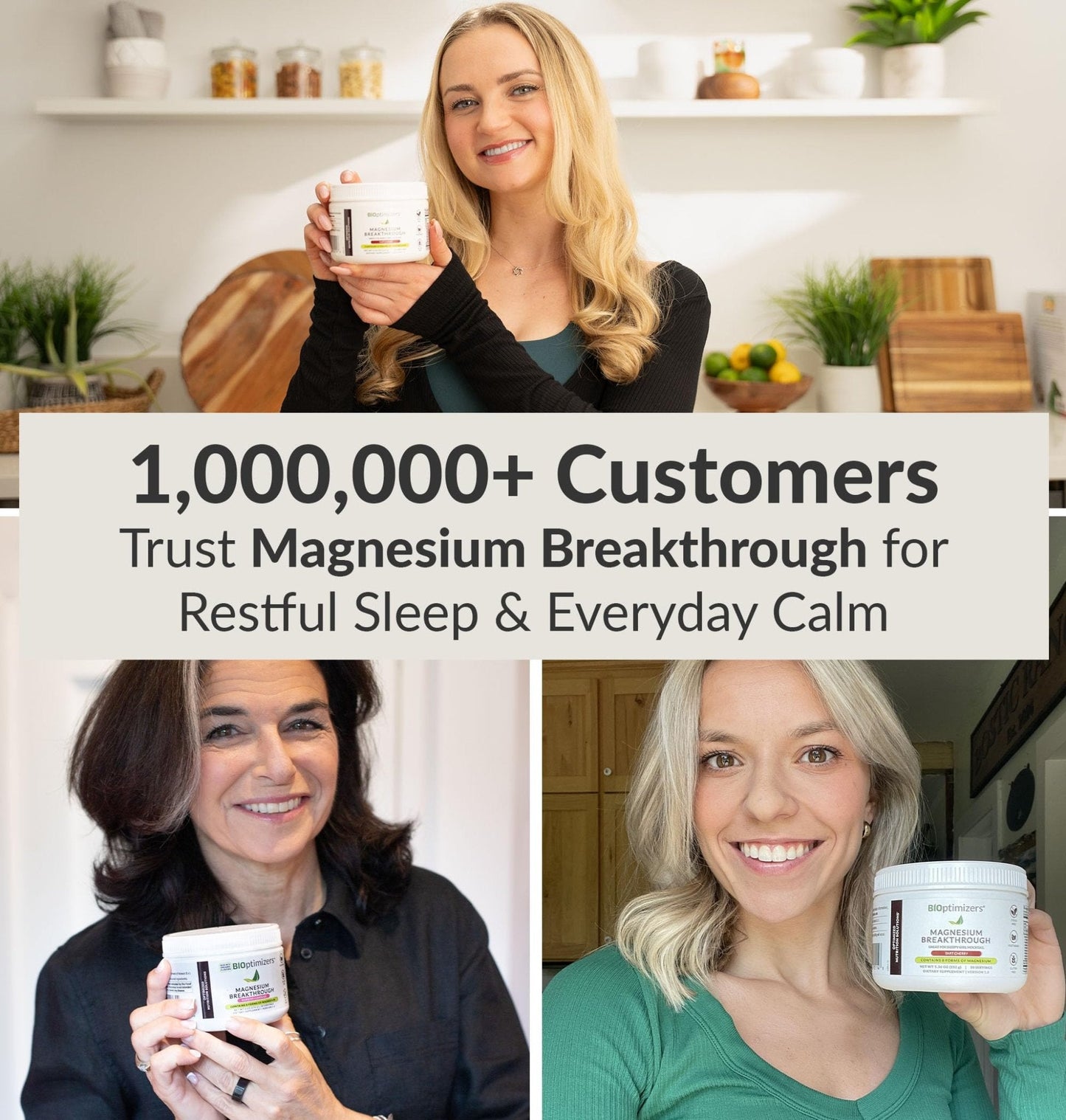 BIOptimizers Magnesium Breakthrough Drink - 8 Forms of Magnesium, Electrolytes, Sleep Health, Stress, Muscle Recovery, Heart Support | Glycinate, Citrate, Malate- Tart Cherry - Maple Wellness Supplements