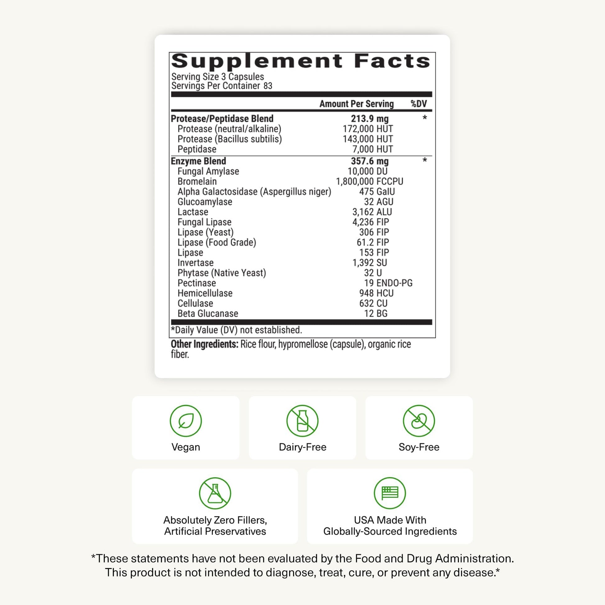 BiOptimizers MassZymes - Complete Digestive Enzymes Supplement for Gut Health - Bloating Relief for Men and Women - Lipase Amylase Bromelain - Maple Wellness Supplements