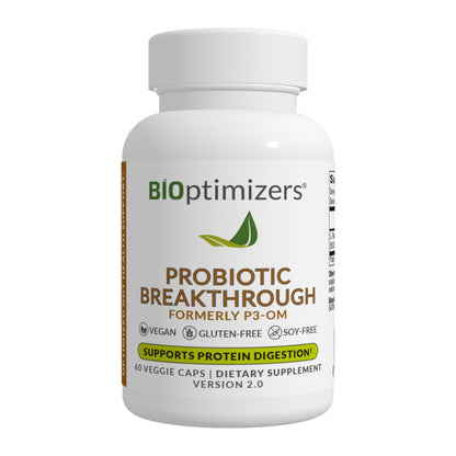 BIOptimizers Probiotic Breakthrough – Lactobacillus Plantarum OM Probiotics & Prebiotics Health Supplement for Gut, Digestive & Immune Support Probiotics - Maple Wellness Supplements