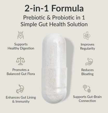 BIOptimizers Probiotic Breakthrough – Lactobacillus Plantarum OM Probiotics & Prebiotics Health Supplement for Gut, Digestive & Immune Support Probiotics - Maple Wellness Supplements
