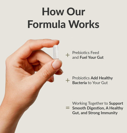 BIOptimizers Probiotic Breakthrough – Lactobacillus Plantarum OM Probiotics & Prebiotics Health Supplement for Gut, Digestive & Immune Support Probiotics for Women Men Elderly– 30 Vegan Capsules - Maple Wellness Supplements