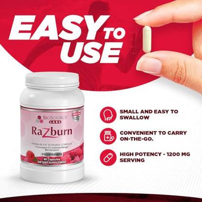 BioSource Labs Razburn – Premium Thermogenic Complex Pills with Natural Ingredients - Maple Wellness Supplements