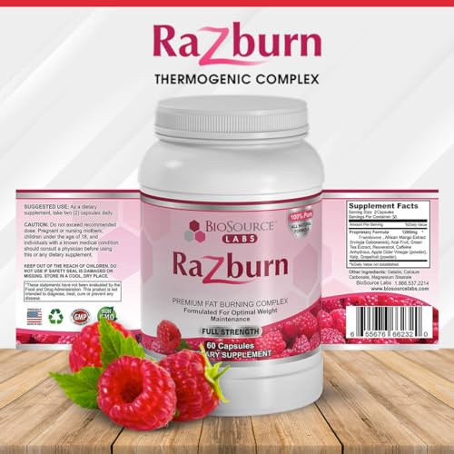 BioSource Labs Razburn – Premium Thermogenic Complex Pills with Natural Ingredients - Maple Wellness Supplements