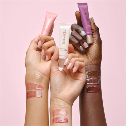 Biossance Pro-Peptide Lip Perfector – Triple-Treat Vegan Lip Balm – Deeply Hydrating with Pro-Peptides & Hyaluronic Acid – Enhances Natural Lip Color – Silky, Glossy Finish in Blush Quartz, Pink - Maple Wellness Supplements