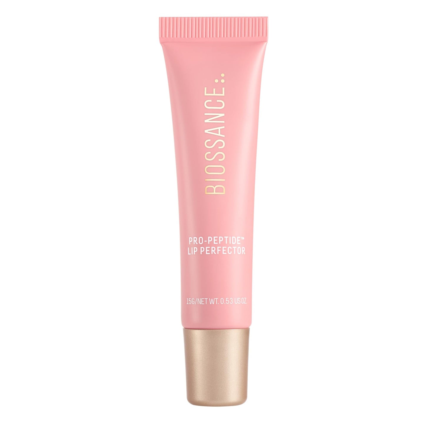 Biossance Pro-Peptide Lip Perfector – Triple-Treat Vegan Lip Balm – Deeply Hydrating with Pro-Peptides & Hyaluronic Acid – Enhances Natural Lip Color – Silky, Glossy Finish in Blush Quartz, Pink - Maple Wellness Supplements