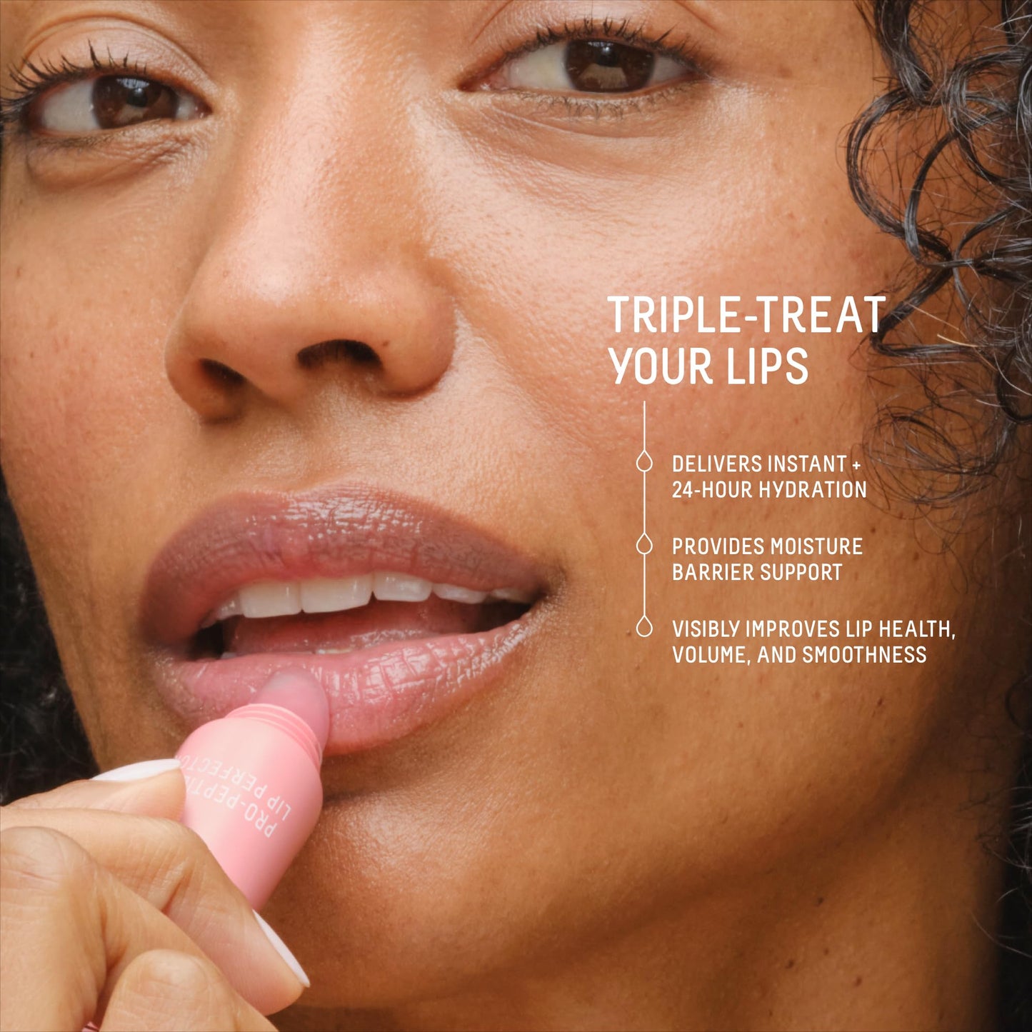 Biossance Pro-Peptide Lip Perfector – Triple-Treat Vegan Lip Balm – Deeply Hydrating with Pro-Peptides & Hyaluronic Acid – Enhances Natural Lip Color – Silky, Glossy Finish in Blush Quartz, Pink - Maple Wellness Supplements