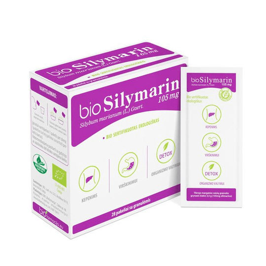 BIOSYLIMARIN 105mg 28 Granule Sachets Liver Digestive System Detox Supplement - Maple Wellness Supplements