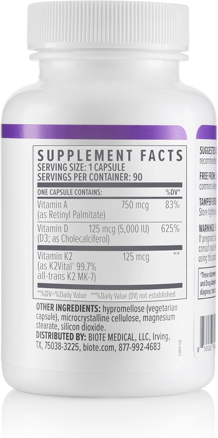 Biote Nutraceuticals - ADK 5 - Immunity + Cardiovascular (90 Capsules) - Maple Wellness Supplements