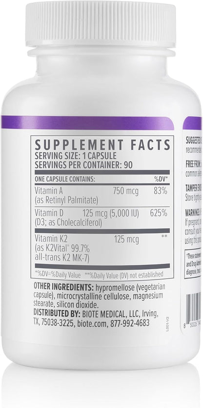 Biote Nutraceuticals - ADK 5 - Immunity + Cardiovascular (90 Capsules) - Maple Wellness Supplements