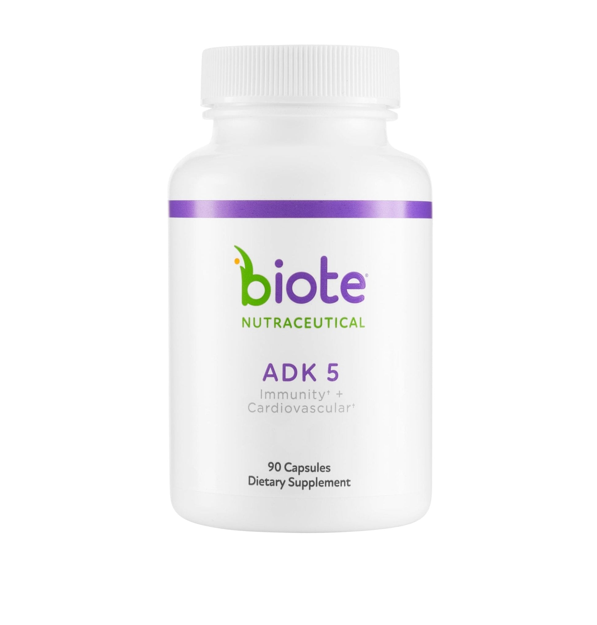 Biote Nutraceuticals - ADK 5 - Immunity + Cardiovascular (90 Capsules) - Maple Wellness Supplements