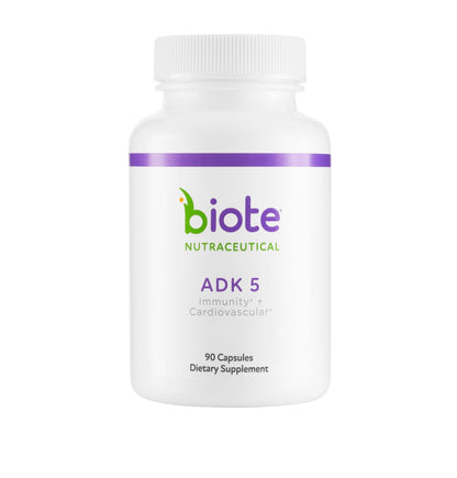 Biote Nutraceuticals - ADK 5 - Immunity + Cardiovascular (90 Capsules) - Maple Wellness Supplements
