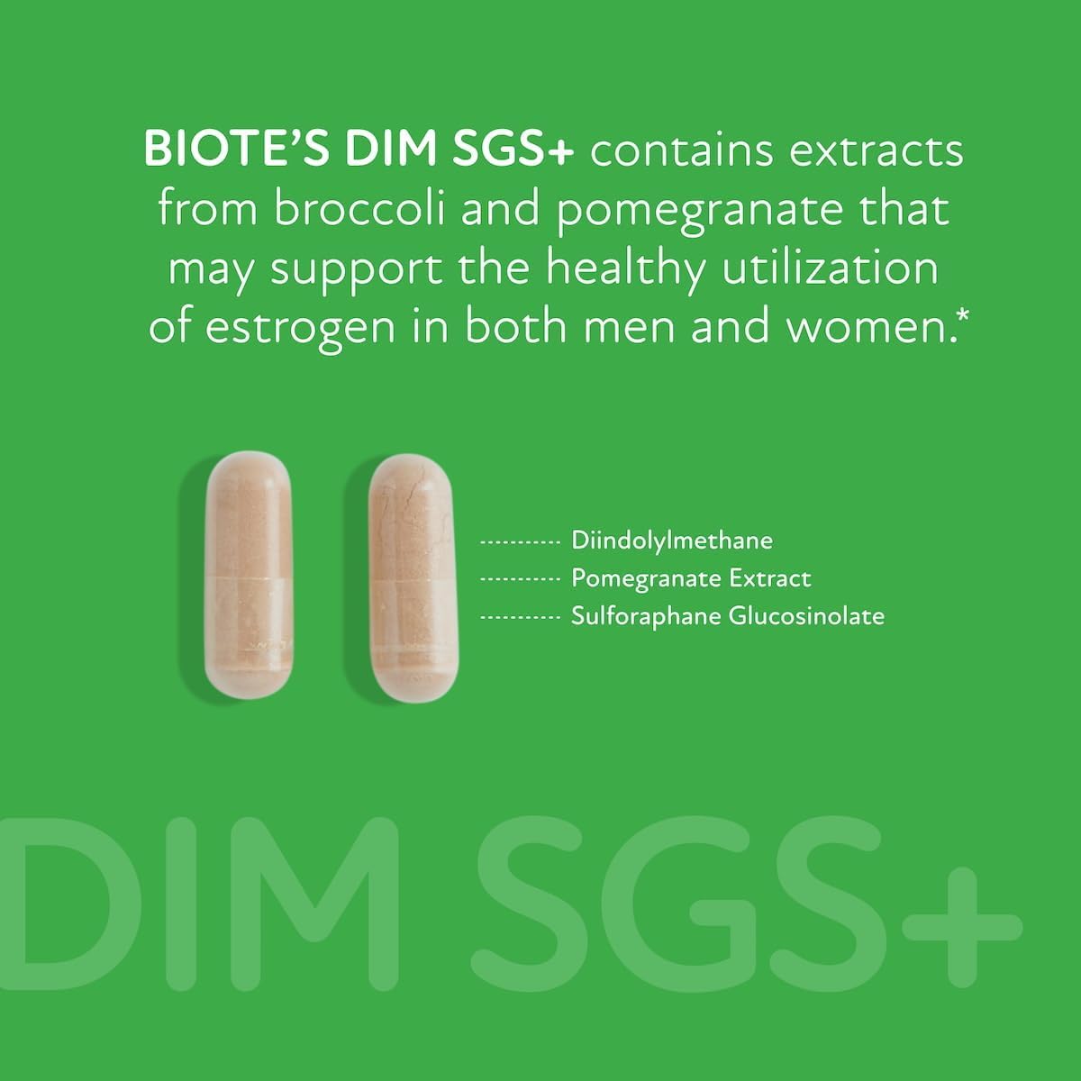 Biote Nutraceuticals - DIM SGS + - Hormone + Detox (60 Capsules) - Maple Wellness Supplements