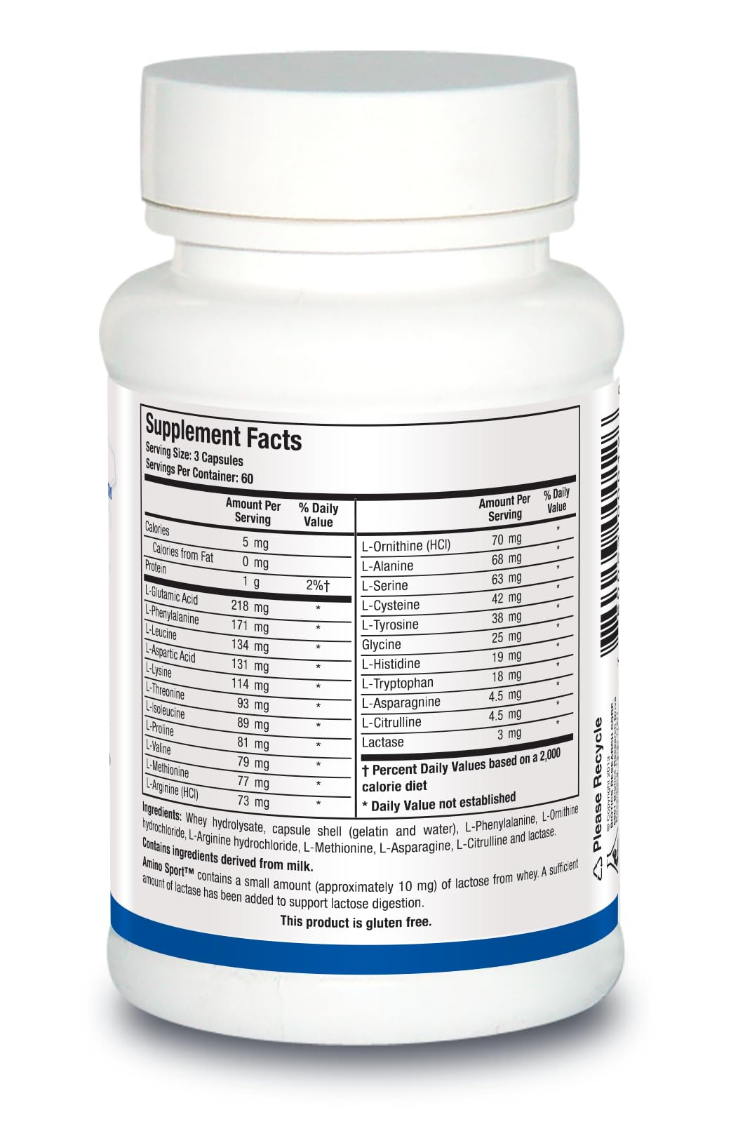 Biotics Research Amino Sport Broad Spectrum Amino Acids, Essential Amino Acids, BCAAs, Sports Recovery, Support Lean Muscle Mass 180 Capsules - Maple Wellness Supplements