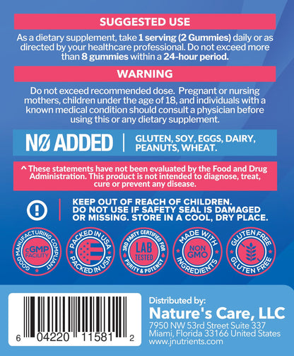 Biotin 10,000mcg Gummies for Hair Growth, Skin & Nails (100 Count) - 2x Maximum Strength Biotin Vitamins for Women & Men - Gluten-Free, Vegan, Non-GMO - Maple Wellness Supplements