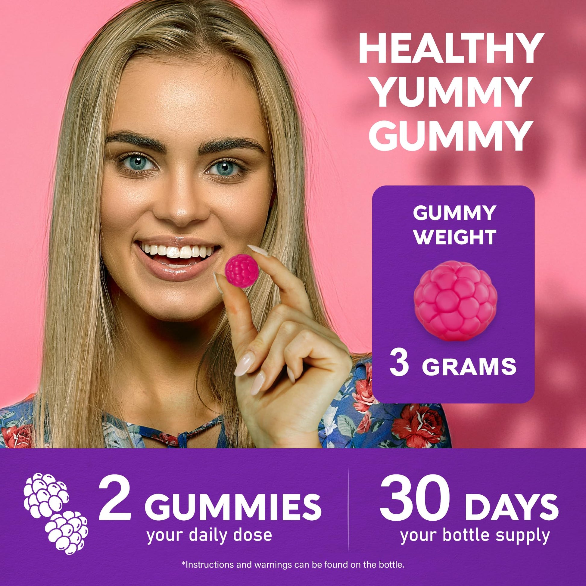 Biotin Gummies with Collagen - Hair Growth Support Skin, & Nail Strength - for Women & Men - Biotin 10000mcg | Keratin | Hyaluronic Acid | B-Complex | Saw Palmetto - Maple Wellness Supplements