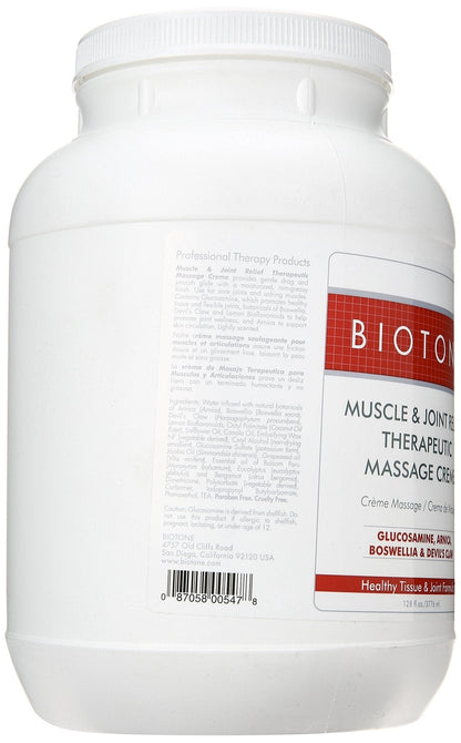 Biotone Muscle & Joint Therapeutic Massage Creme 1Gallon - Maple Wellness Supplements