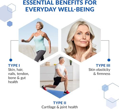 BioTrust Tri Collagen Powder - 3-in-1 Hydrolyzed Collagen Peptides Powder - Maple Wellness Supplements