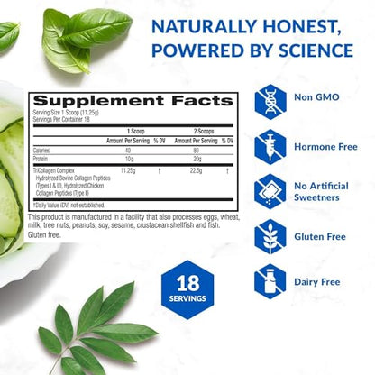 BioTrust Tri Collagen Powder - 3-in-1 Hydrolyzed Collagen Peptides Powder - Maple Wellness Supplements