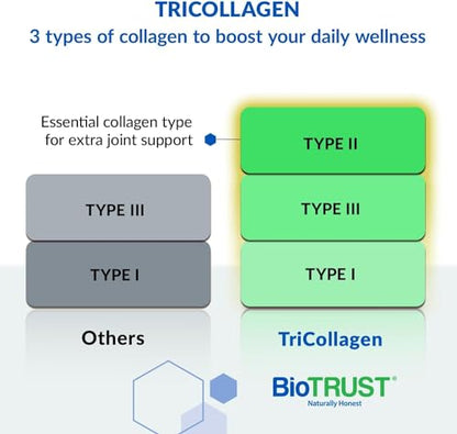 BioTrust Tri Collagen Powder - 3-in-1 Hydrolyzed Collagen Peptides Powder - Maple Wellness Supplements