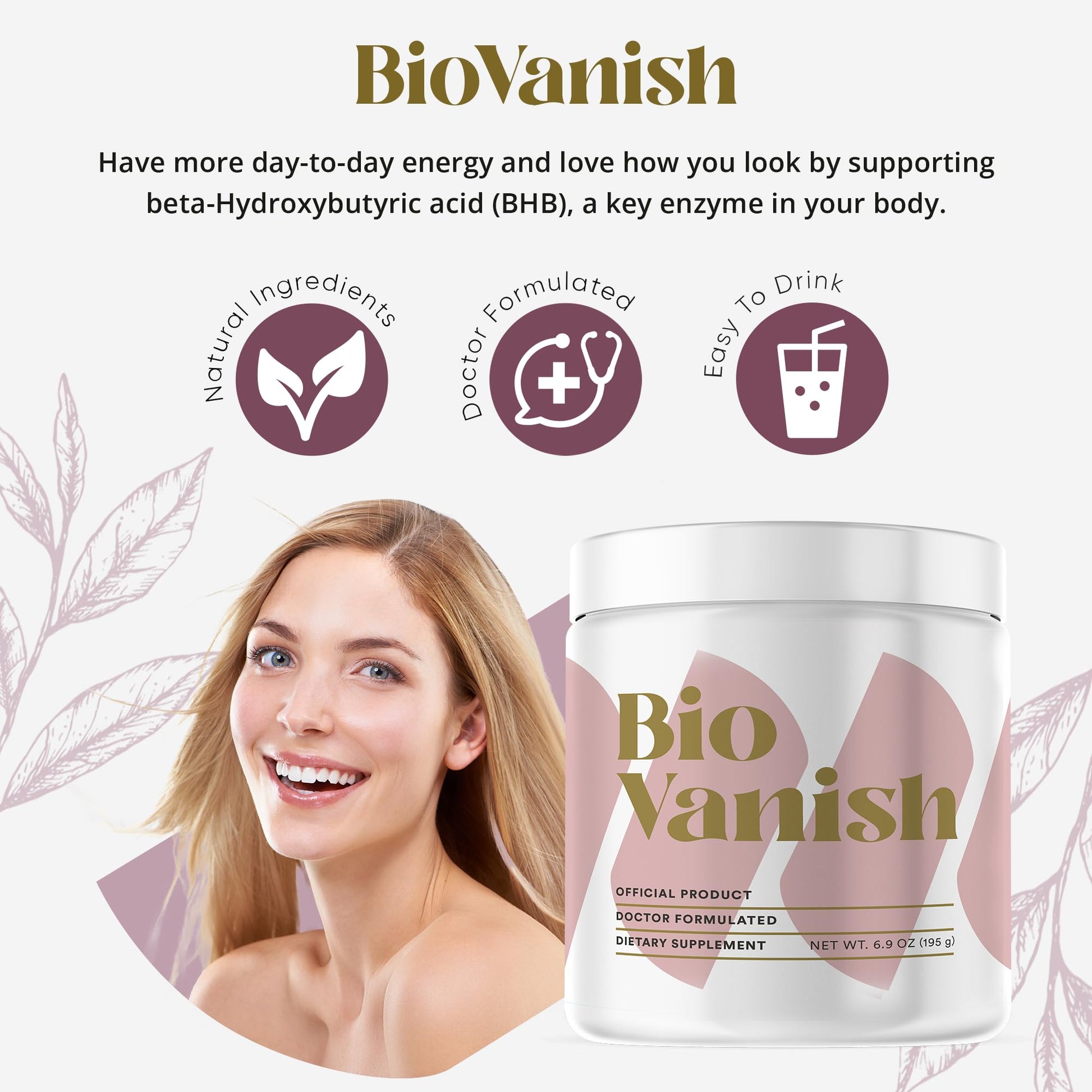 BioVanish - Keto Activate Slimming Cocoa Drink - Ketone & BHB Supplement Weight Solution for Adults - BHB Exogenous Ketones - Weight Management Without Cutting Carbs - 30 Servings - Maple Wellness Supplements