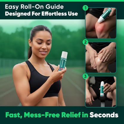 BioXPressEase Fast-Acting Hemp Pain Relief Roll On - Highly Effective, Cool & Topical Pain Relief Extra Strength for Muscle, Joint, & Back – Easy Roll On Maximum Strength - Made in USA - Maple Wellness Supplements