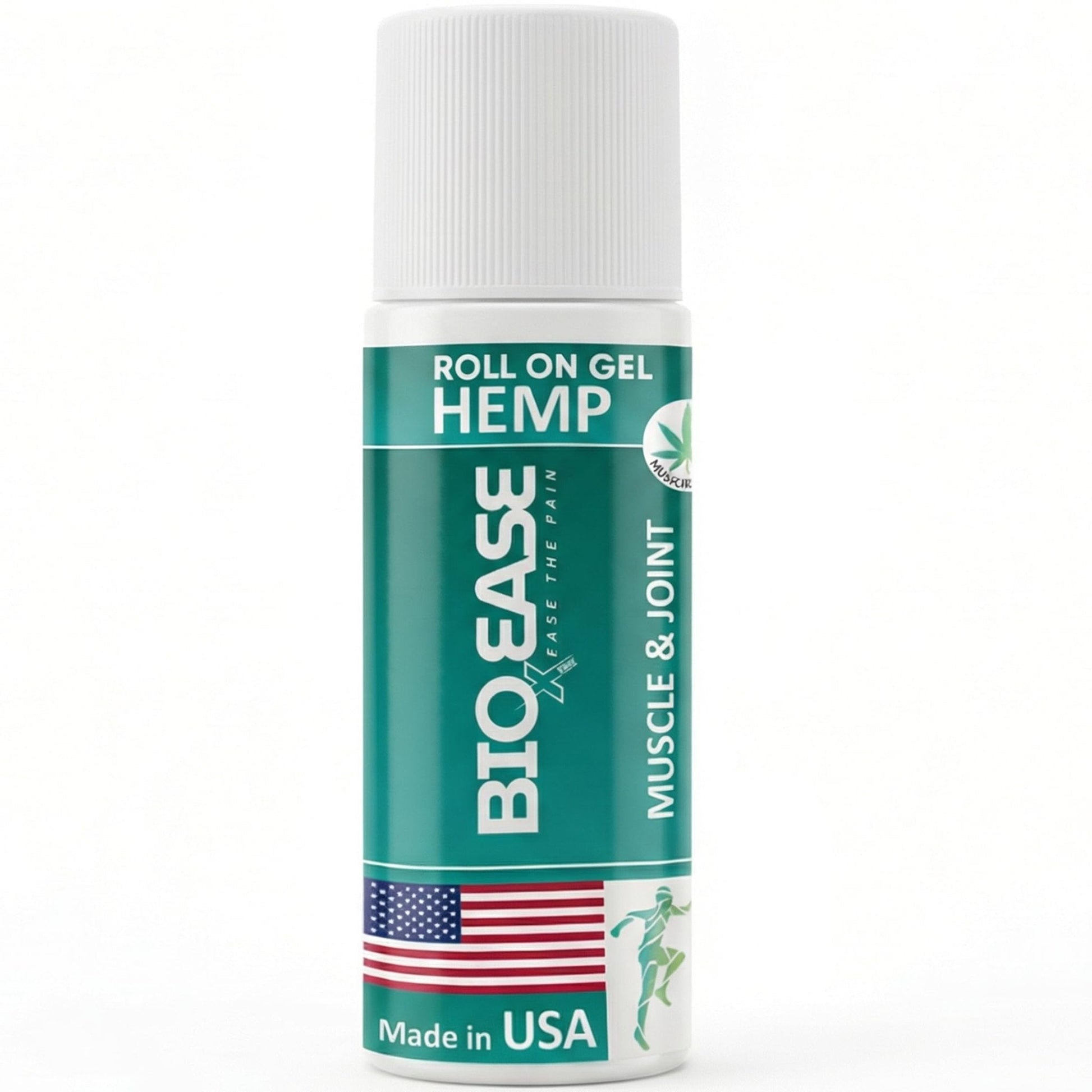 BioXPressEase Fast-Acting Hemp Pain Relief Roll On - Highly Effective, Cool & Topical Pain Relief Extra Strength for Muscle, Joint, & Back – Easy Roll On Maximum Strength - Made in USA - Maple Wellness Supplements