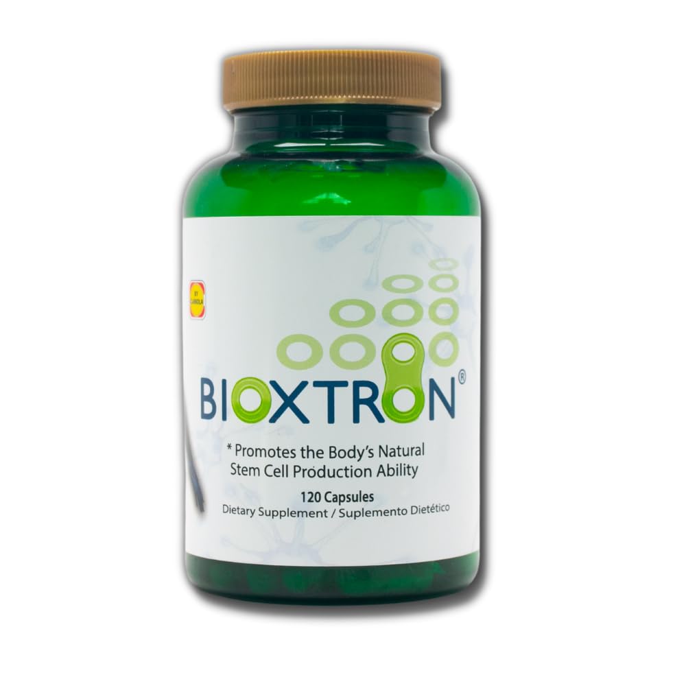 Bioxtron Natural AFA Stem Cell Supplement - Joint Support & Muscle Pain - Immune System Support - Natural Blue Green Algae Spirulina - 120 Caps - Maple Wellness Supplements