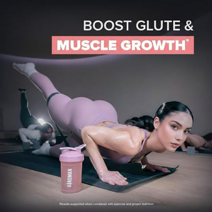 BIRDMAN Creatine for Women | Creatine Monohydrate Powder with Myo & D-Chiro Inositol, Hyaluronic Acid, Zinc, Electrolytes and Vitamins | Sugar Free, Pink Lemonade | 30 Servings - Maple Wellness Supplements