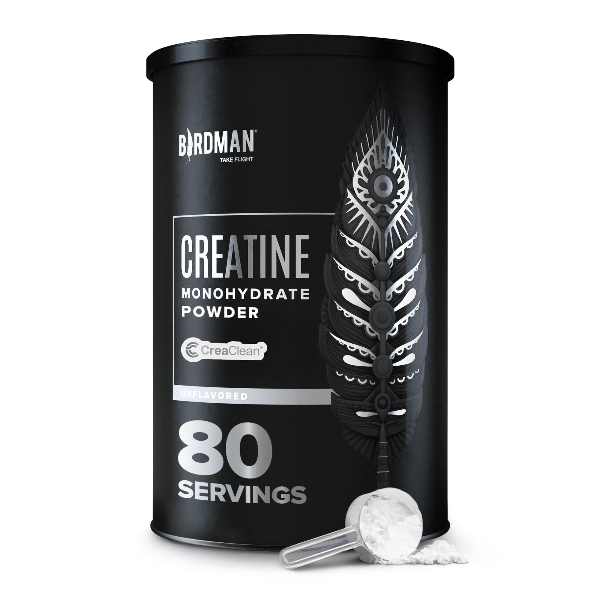 BIRDMAN Micronized Creatine Monohydrate Powder, Muscle Recovery, Caffeine Free, Creatine Pre Workout, Vegan, Post Workout, Gluten Free, Sugar Free - Maple Wellness Supplements