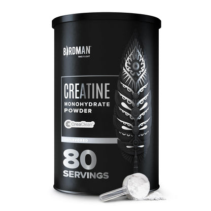 BIRDMAN Micronized Creatine Monohydrate Powder, Muscle Recovery, Caffeine Free, Creatine Pre Workout, Vegan, Post Workout, Gluten Free, Sugar Free - Maple Wellness Supplements