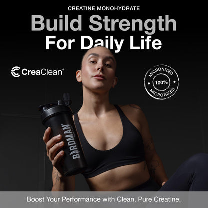 BIRDMAN Micronized Creatine Monohydrate Powder, Muscle Recovery, Caffeine Free, Creatine Pre Workout, Vegan, Post Workout, Gluten Free, Sugar Free - Maple Wellness Supplements