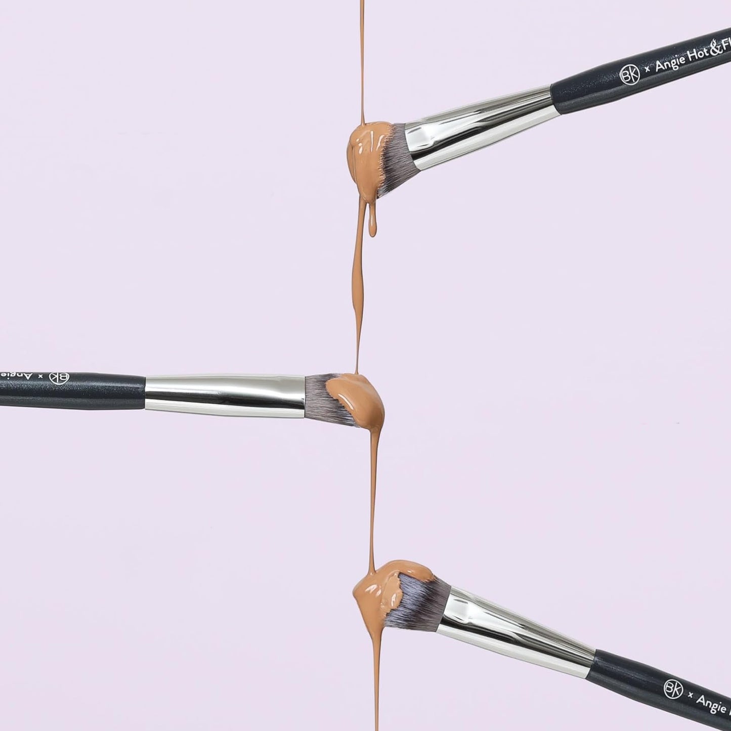 BK BEAUTY BRUSHES - ANGIE HOT & FLASHY A506 CONCEALER - Viral "Kitten Paw" Face Brush - Under-Eye Concealing and Contouring - Makeup Brushes - Maple Wellness Supplements