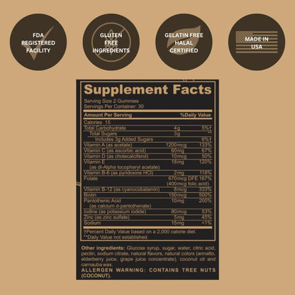 Black Girl Vitamins Look Good Feel Good Bundle – Hair Skin & Nails, Vitamin D3 2000IU & Once a Day Multivitamin - Women's Supplement Bundle - Maple Wellness Supplements