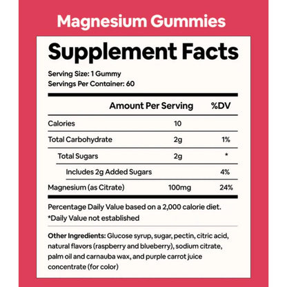 Black Girl Vitamins - Magnesium Gummies, for Sleep, Immunity, and Bone Support. Magnesium Citrate Supplement - Maple Wellness Supplements